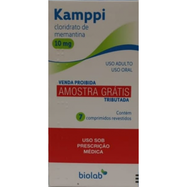 KAMPPI - CLORIDRATO DE MEMANTINA 10MG - 7 COMPRIMIDOS